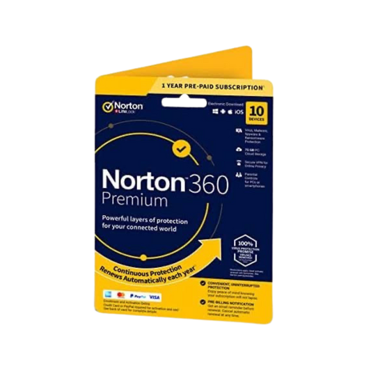 Norton 360 Premium 10PC (Account + key) 1 Year - INOVA Software