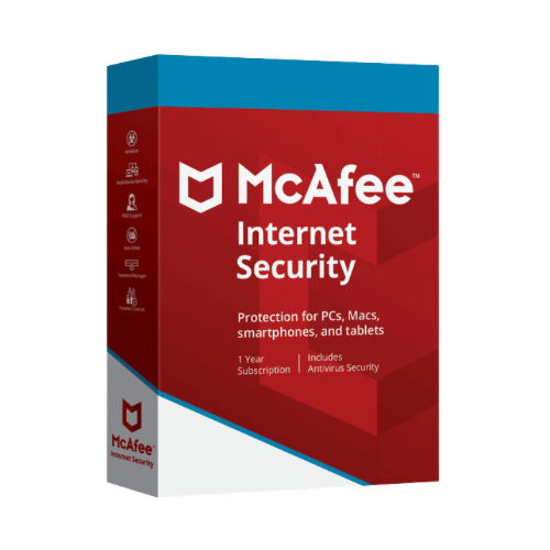 McAfee Internet Security  Unlimited devices  1 Year Bind Key - INOVA Software